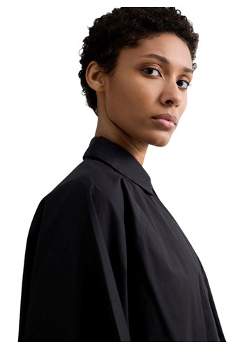 Replay CRNA OVERSIZE KOŠULJA OD POPELINA - 5