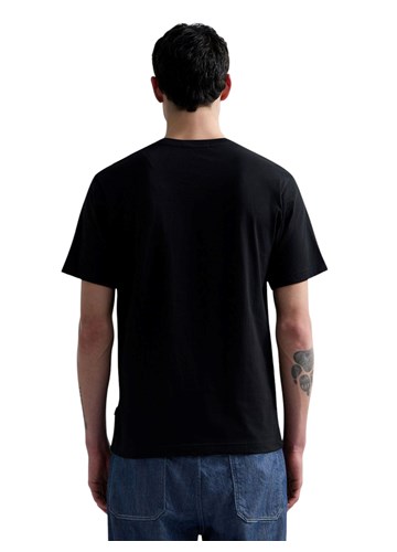 Replay CRNA PAMUČNA MAJICA S 3D REPLAY LOGOM - 3