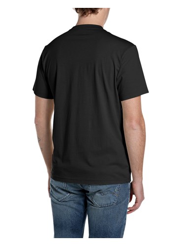 Replay CRNA PAMUČNA MAJICA S 3D REPLAY LOGOM - 2