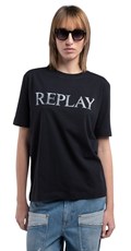 CRNA PAMUČNA MAJICA S REPLAY NATPISOM - 2