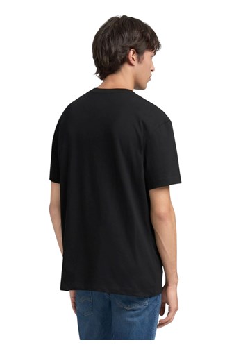 Replay CRNA PAMUČNA MAJICA S KONTRASTNIM REPLAY NATPISOM - 3