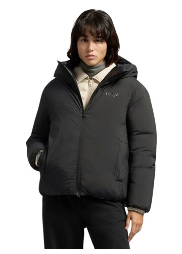 Replay CRNA PODSTAVLJENA JAKNA NOSIVA NA DVIJE STRANE - 2