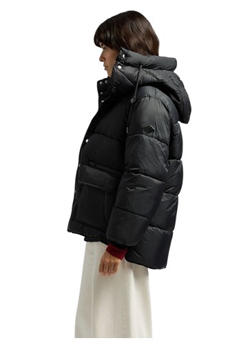 Replay CRNA PODSTAVLJENA JAKNA S VISOKIM OVRATNIKOM - 4