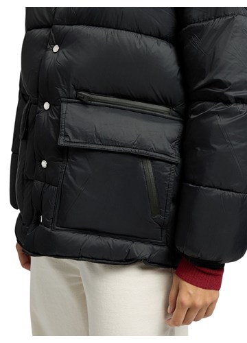 Replay CRNA PODSTAVLJENA JAKNA S VISOKIM OVRATNIKOM - 7