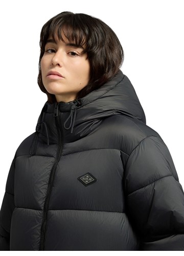 Replay CRNA PODSTAVLJENA PARKA S VISOKIM OVRATNIKOM  - 5