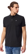 CRNA POLO MAJICA S MINI LOGOTIPOM I KOPČANJEM NA GUMBE - 2