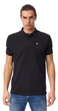 CRNA POLO MAJICA S MINI LOGOTIPOM I KOPČANJEM NA GUMBE - 3
