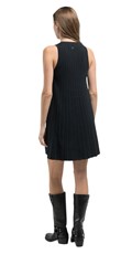 CRNA REBRASTA PLETENA MINI HALJINA - 3