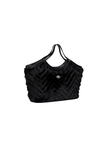 Replay CRNA SHOPPER TORBA OD IMITACIJE KRZNA - 3
