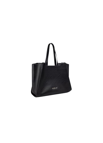 Replay CRNA SHOPPER TORBA S METALNIM REPLAY SLOVIMA - 2