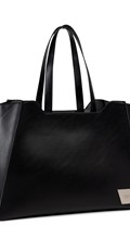 CRNA SHOPPER TORBA S METALNOM ETIKETOM - 2