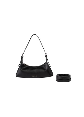 Replay CRNA TORBICA ZA RAME U OBLIKU POLUMJESECA - 1