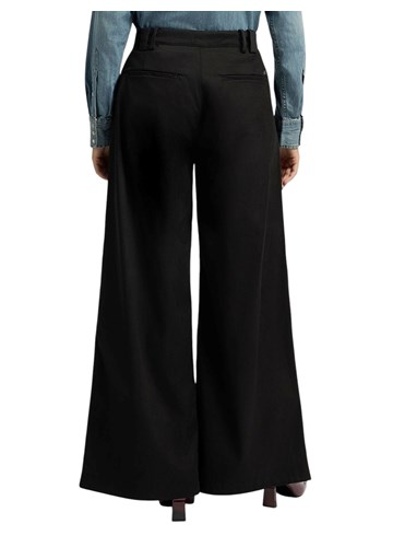 Replay CRNE HLAČE OPUŠTENOG KROJA OD CAVARLY TKANINE - 3 Replay CRNE HLAČE OPUŠTENOG KROJA OD CAVARLY TKANINE - 3