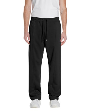 Replay crne pamučne hlače ravnog kroja