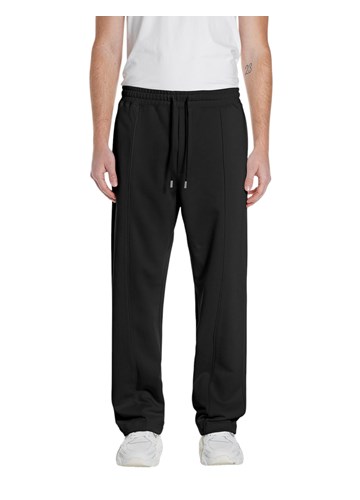 Replay CRNE PAMUČNE HLAČE RAVNOG KROJA - 1