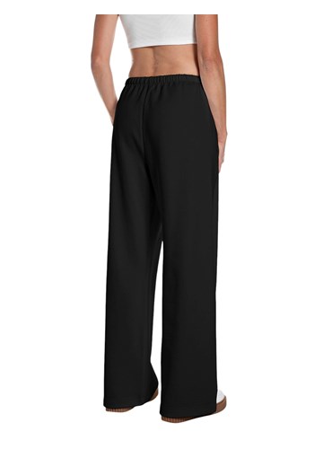 Replay CRNE PAMUČNE HLAČE SA ŠIROKOM NOGAVICOM - 2