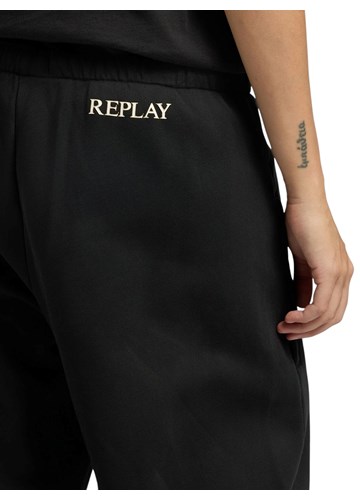 Replay CRNE SPORTSKE HLAČE S VEZICAMA - 6 Replay CRNE SPORTSKE HLAČE S VEZICAMA - 6