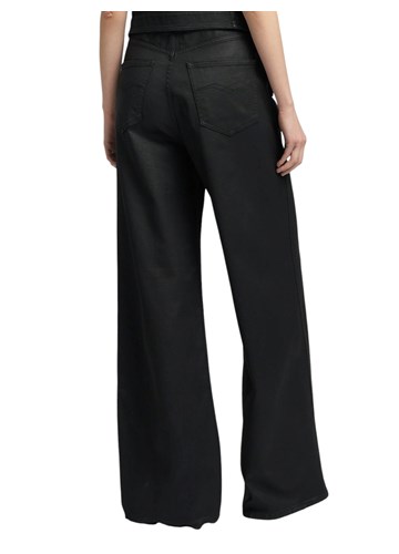 Replay CRNE ŠIROKE JEANS HLAČE W8248  203 979 - 3