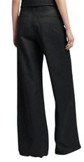 CRNE ŠIROKE JEANS HLAČE W8248  203 979 - 3