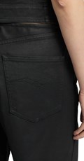 CRNE ŠIROKE JEANS HLAČE W8248  203 979 - 5