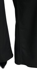 CRNE ŠIROKE JEANS HLAČE W8248  203 979 - 7