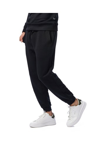 Replay CRNI PAMUČNI DONJI DIO TRENIRKE S LOGOTIP ETIKETOM - 3