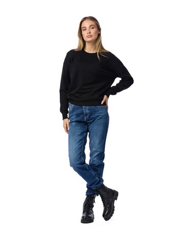 Replay crni pulover sa spuštenim ramenima