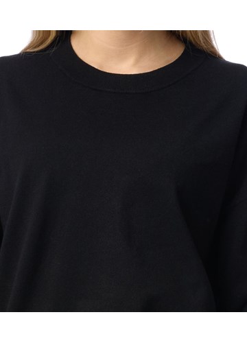 Replay CRNI PULOVER SA SPUŠTENIM RAMENIMA - 5