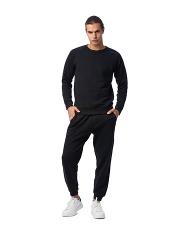 Replay crni sweatshirt s detaljem na ovratniku