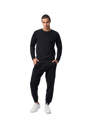 Replay CRNI SWEATSHIRT S DETALJEM NA OVRATNIKU - 1