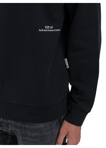 Replay CRNI EARTH MADE SWEATSHIRT S MINI NATPISOM - 5