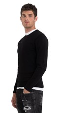 CRNI DŽEMPER OD HYPERFLEX PAMUKA - 2