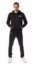 CRNI HOODIE S REPLAY ARCHIVE LOGOTIPOM - 1