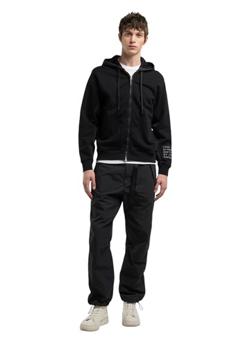 Replay CRNI HOODIE S ISPISOM SLOVA NA RUKAVU - 1