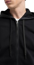 CRNI HOODIE S ISPISOM SLOVA NA RUKAVU - 5