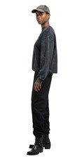 CRNI ISPRANI SWEATSHIRT S NATPISOM - 2