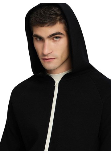 Replay CRNI KARDIGAN S KAPULJAČOM I PRINTOM - 5