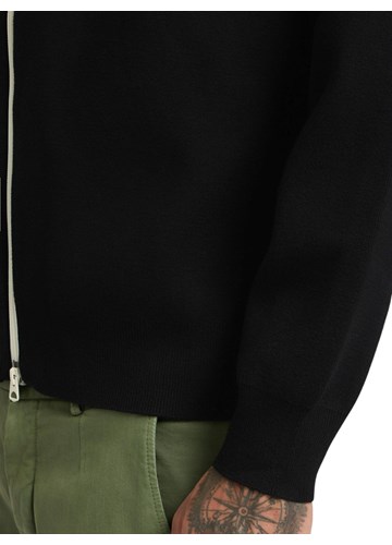 Replay CRNI KARDIGAN S VISOKIM OVRATNIKOM I ZATVARAČEM - 7