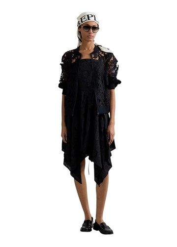 Replay CRNI KARDIGAN S ČIPKOM - 1