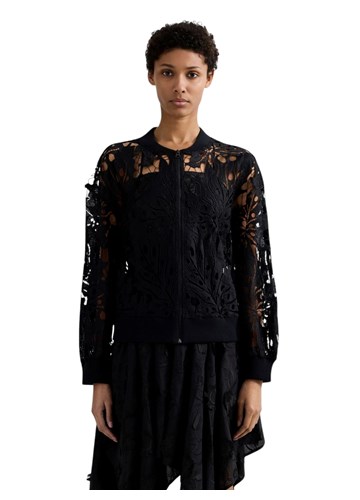 Replay CRNI KARDIGAN S ČIPKOM - 2