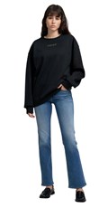 CRNI OVERSIZE SWEATSHIRT S MINI PRINTOM - 1