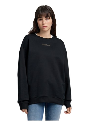 Replay CRNI OVERSIZE SWEATSHIRT S MINI PRINTOM - 2