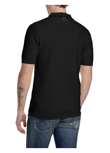 Replay CRNI PAMUČNI PULOVER KRATKIH RUKAVA - 2