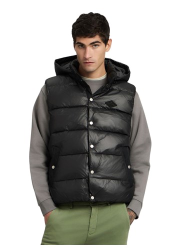 Replay CRNI PODSTAVLJENI PRSLUK S KAPULJAČOM - 2