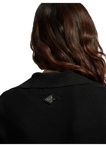 Replay CRNI PULOVER NA V IZREZ - 7 Replay CRNI PULOVER NA V IZREZ - 7