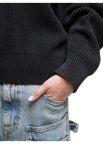 Replay CRNI REBRASTI OVERSIZE PULOVER - 6 Replay CRNI REBRASTI OVERSIZE PULOVER - 6