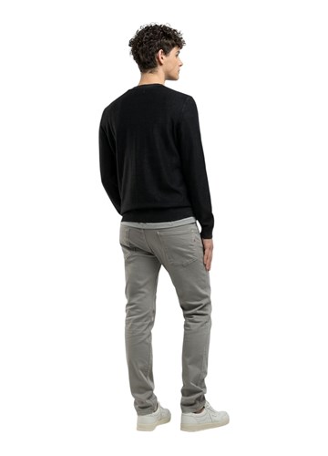 Replay CRNI REGULAR FIT PULOVER S VEZENIM DETALJIMA - 2