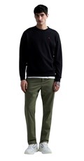 CRNI SWEATSHIRT OD FROTIRA S IZVEZENIM SLOVOM R - 1