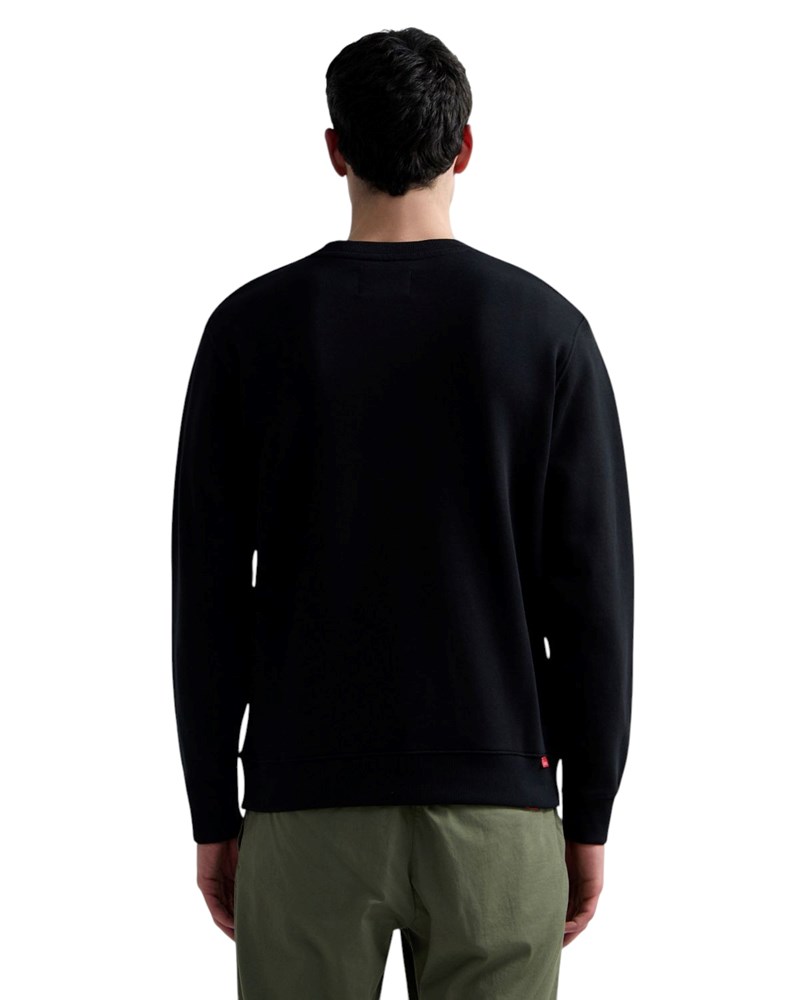Replay CRNI SWEATSHIRT OD FROTIRA S IZVEZENIM SLOVOM R - 3