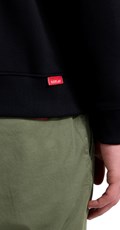 CRNI SWEATSHIRT OD FROTIRA S IZVEZENIM SLOVOM R - 6
